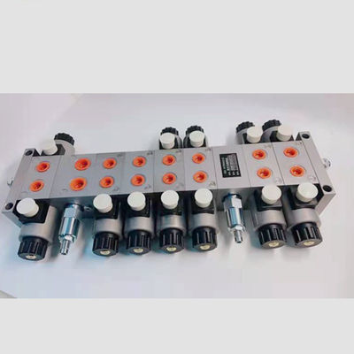 Dauerhafte 24V 6 Bank-Hydraulikventil-Manifold für Elektromagnetikventil-Stahlblock