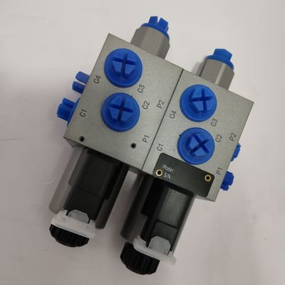 315Bar Industrie-Hydraulikventil 6 Weg 2 Position Doppelsolenoidventil