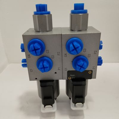 36 Watt elektrisches hydraulisches Magnetventil 12v 6 Weg 2 Position Doppelventil